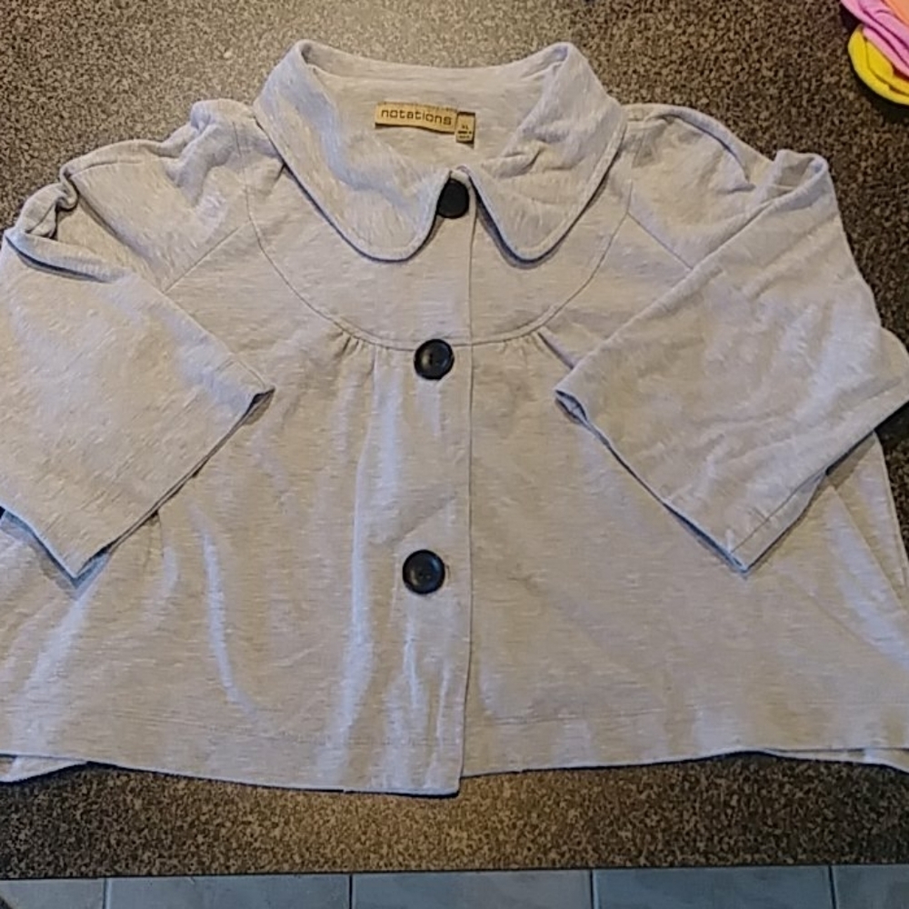 NOTATIONS XL cropped jacket SO CUTE!